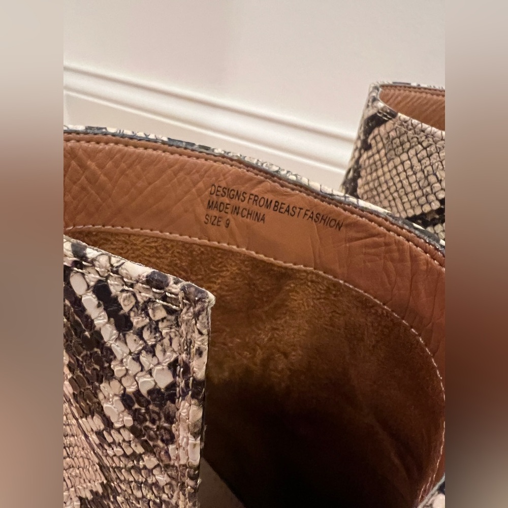 Snakeskin Booties - Picture 3 of 7